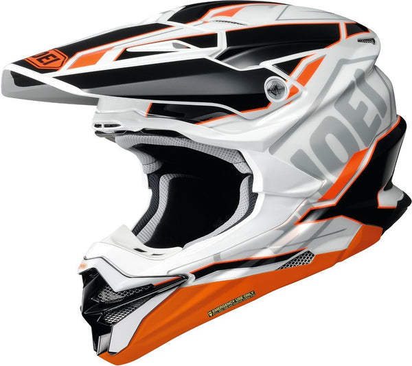 Shoei VFX-WR Allegiant Motocross MX Helmet White/Black/Orange