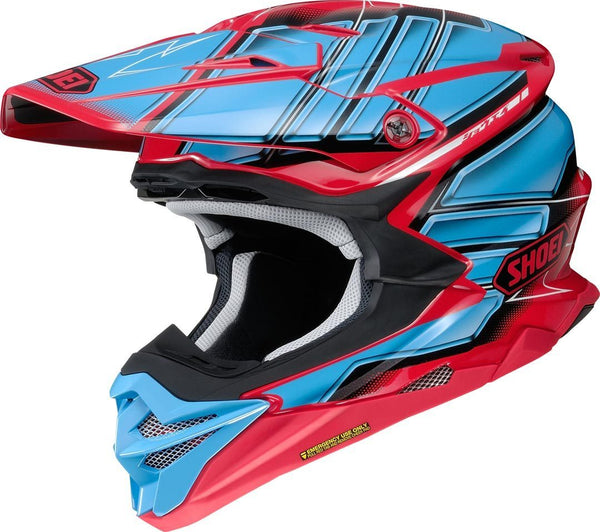Shoei VFX-WR Glaive Motocross Helmet Blue/Red