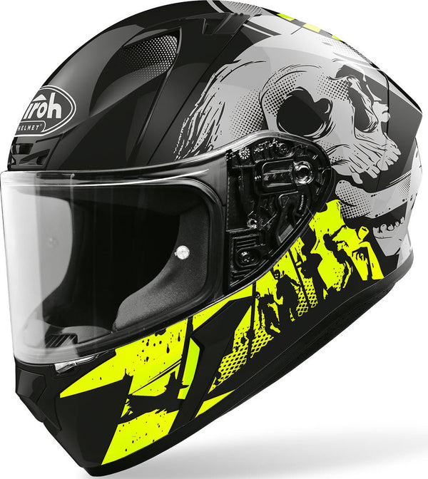 Airoh Valor Akuna Helmet Black/Yellow