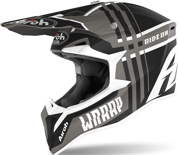 Airoh Wraap Broken Motocross Helmet Anthracite