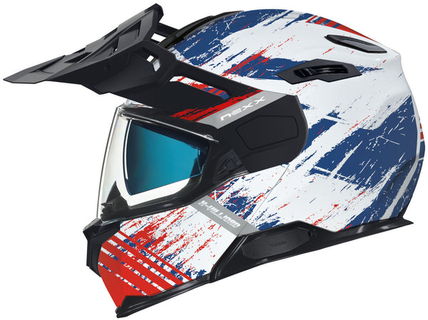 Nexx X.Vilijord Mudvalley Helmet White/Red/Blue