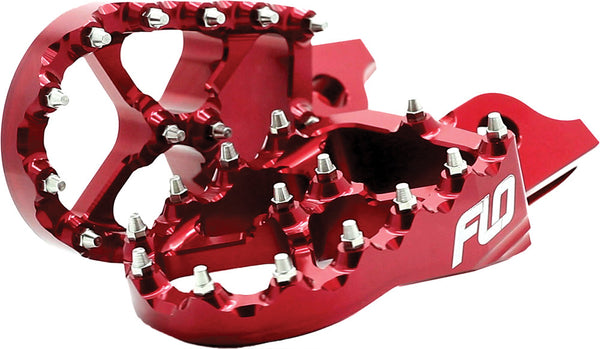 Flo Motorsports 脚踏 Suzuki Pro Series Foot Pegs RED SUZ