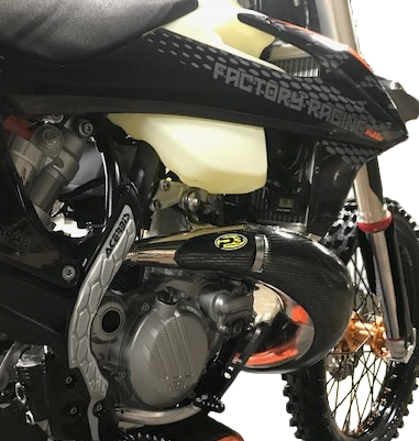 P3 碳纤维排气管保护 FMF PIPE GUARD CARBON MAX COVERAGE KTM/HUS