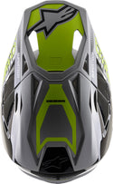 ALPINESTARS 头盔 Supertech M-8 Triple Helmet Silver/Black/Fluorescent Yellow M-8
