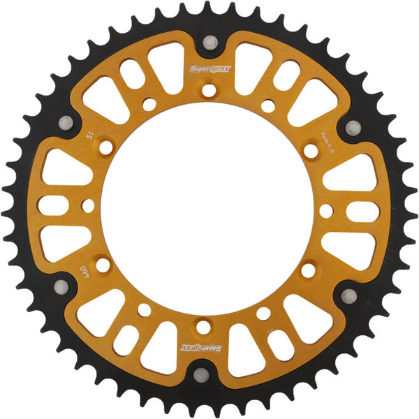 SUPERSPROX 链轮 REAR STEALTH SPROCKET ALU/STL 51T-520 GLD KAW