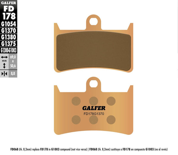 GALFER 刹车片 SINTERED FD178G1370