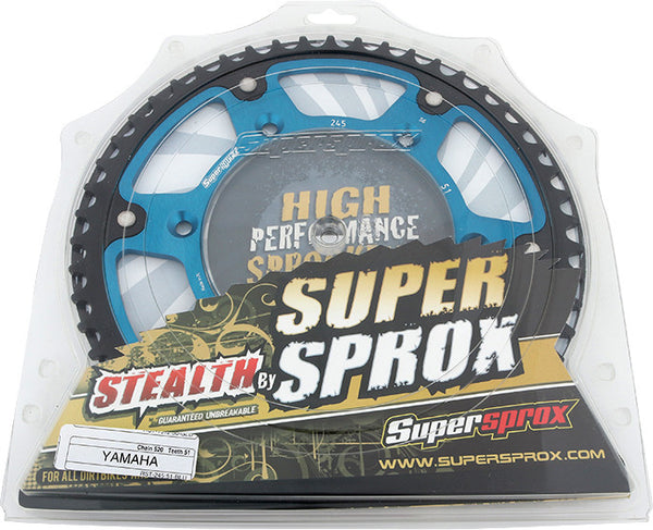 SUPERSPROX 链轮 REAR STEALTH SPROCKET ALU/STL 51T-520 蓝 YAM
