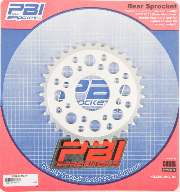 PBI 链轮 REAR SPROCKET ALUMINUM 33T-520 HON