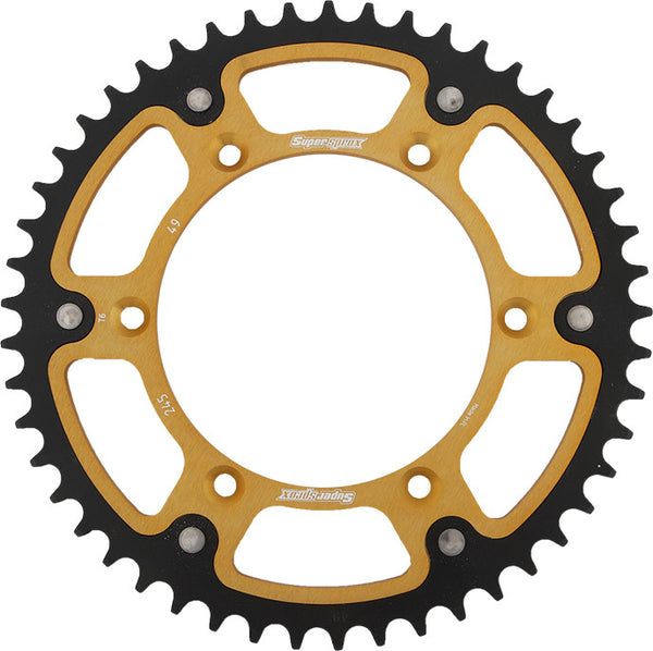 SUPERSPROX 链轮 REAR STEALTH SPROCKET ALU/STL 49T-520 GLD YAM