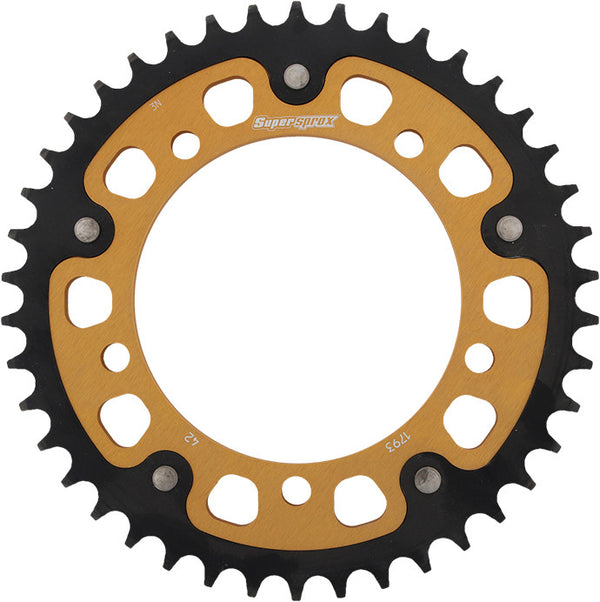 SUPERSPROX 链轮 REAR STEALTH SPROCKET ALU/STL 42T-520 GLD HAY/SUZ/TRI