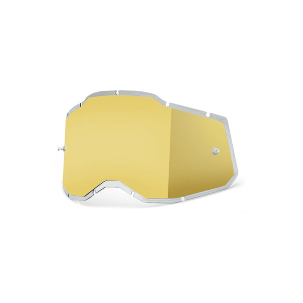 100% 镜片 RC2/AC2/ST2 Replacement Lenses and Accessories Gold Mirror