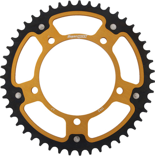SUPERSPROX 链轮 REAR STEALTH SPROCKET ALU/STL 47T-520 GLD HAY/SUZ/TRI