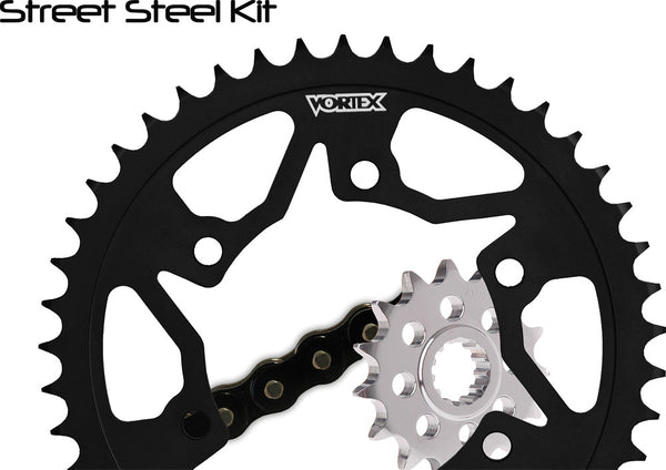 VORTEX 链轮/链条套件 STL/STL 18/43T SIL RX3 530-118L BLK