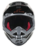 Alpinestars 头盔 Supertech M-8 Triple Helmet Gloss Orange/Grey/Black M-8