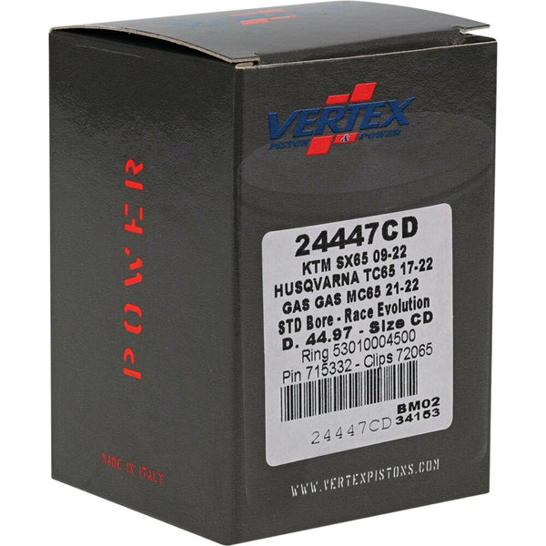 VERTEX 活塞 PISTON KIT CAST RACE EVOLUTION 44.97/STD KTM / HUSQ / GAS