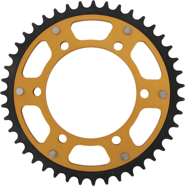 SUPERSPROX 链轮 REAR STEALTH SPROCKET ALU/STL 43T-525 GLD SUZ/YAM