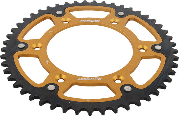 SUPERSPROX 链轮 REAR STEALTH SPROCKET ALU/STL 49T-520 GLD HON