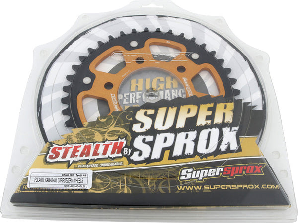 SUPERSPROX 链轮 REAR STEALTH SPROCKET ALU/STL 40T-520 GLD KAW/POL