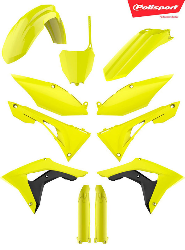 Polisport 车身塑料套件 Honda Plastic Body Kit Flo Yellow