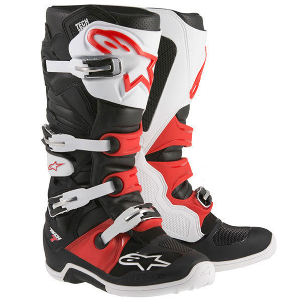 ALPINESTARS 骑行靴 Tech 7 Motocross Boots Black/White/Red