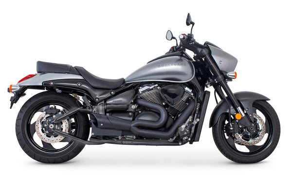 Freedom Suzuki Exhaust Combat 2 Into 1 Black SUZ