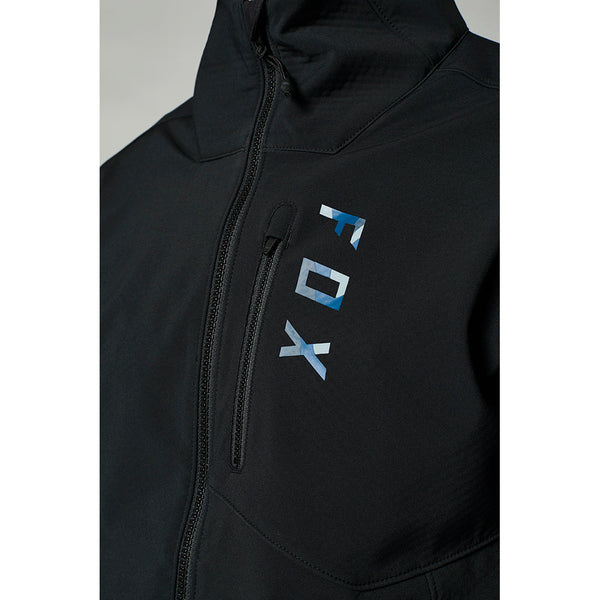 FOX 骑行夹克 Fire Jacket [黑/蓝] 普通保暖软壳