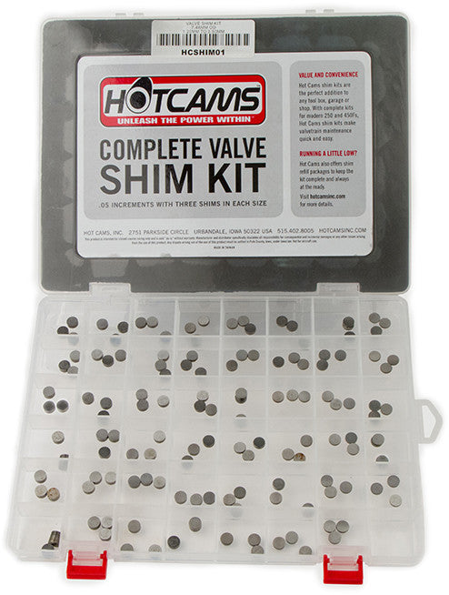 HOT CAMS 发动机 VALVE SHIM KIT 141pc HON/KAW/SUZ/YAM