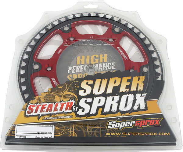 SUPERSPROX 链轮 REAR STEALTH SPROCKET ALU/STL 49T-520 红 BETA