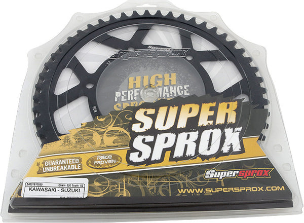 SUPERSPROX 链轮 REAR SPROCKET ALUMINUM 52T-520 BLK KAW/SUZ