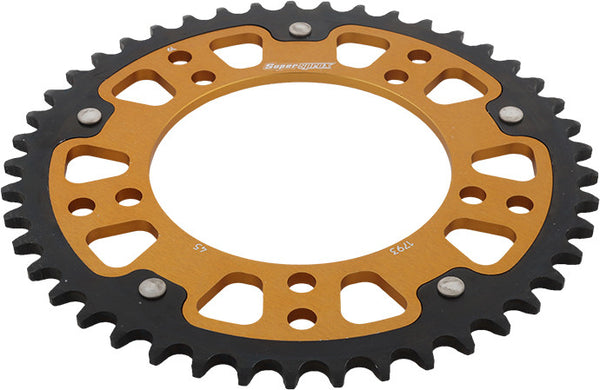 SUPERSPROX 链轮 REAR STEALTH SPROCKET ALU/STL 45T-520 GLD HAY/SUZ/TRI