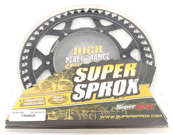 SUPERSPROX 链轮 REAR SPROCKET ALUMINUM 49T-520 BLK YAM