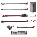 XK GLOW 照明 Multi-color Motorcycle LED Accent Light Kit w/Remote Key Fob