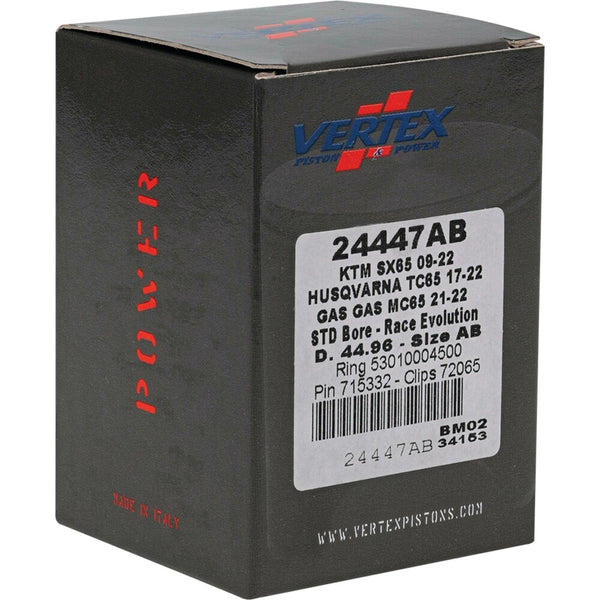 VERTEX 活塞 PISTON KIT CAST RACE EVOLUTION 44.96/STD KTM / HUSQ / GAS