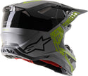 ALPINESTARS 头盔 Supertech M-8 Triple Helmet Silver/Black/Fluorescent Yellow M-8