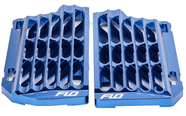 FLO MOTORSPORTS HIGH FLOW 水箱保护 散热器支架 蓝