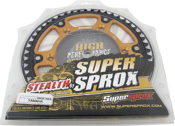 SUPERSPROX 链轮 REAR STEALTH SPROCKET ALU/STL 49T-520 GLD YAM