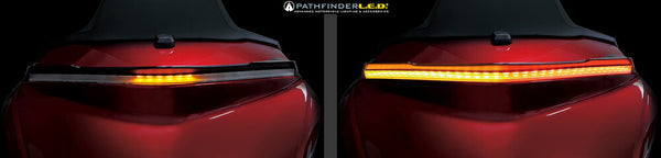 PATHFINDER 照明 REAR SPOILER WITH LED LIGHTS DYNAMIC SEQUENTIAL 黑 HON
