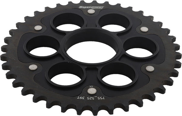 SUPERSPROX 链轮 REAR STEALTH SPROCKET ALU/STL 39T-525 黑 DUC