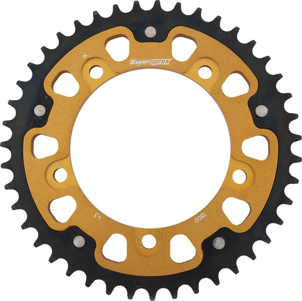 SUPERSPROX 链轮 REAR STEALTH SPROCKET ALU/STL 43T-530 GLD SUZ/TRI