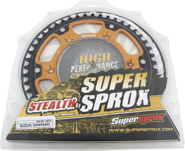 SUPERSPROX 链轮 REAR STEALTH SPROCKET ALU/STL 47T-520 GLD KAW/SUZ