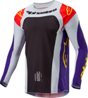 Alpinestars 骑行衣 Techstar Ocuri Jersey Men's Hot Orange/Purple/Black