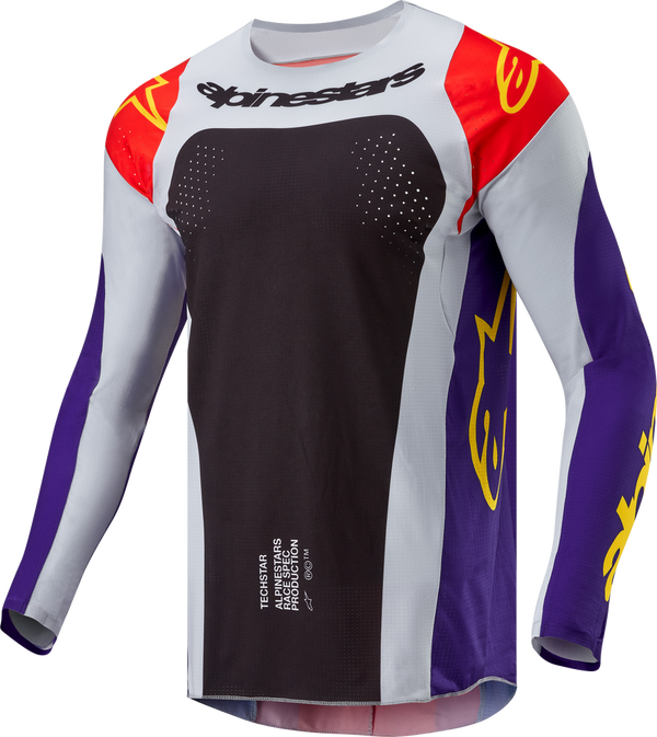 Alpinestars 骑行衣 Techstar Ocuri Jersey Men's Hot Orange/Purple/Black