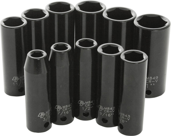 PERFORMANCE TOOL 工具 1/2" SAE Impact Socket Set