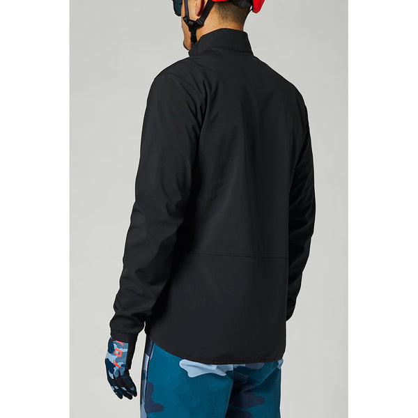 FOX 骑行夹克 Fire Jacket [黑/蓝] 普通保暖软壳