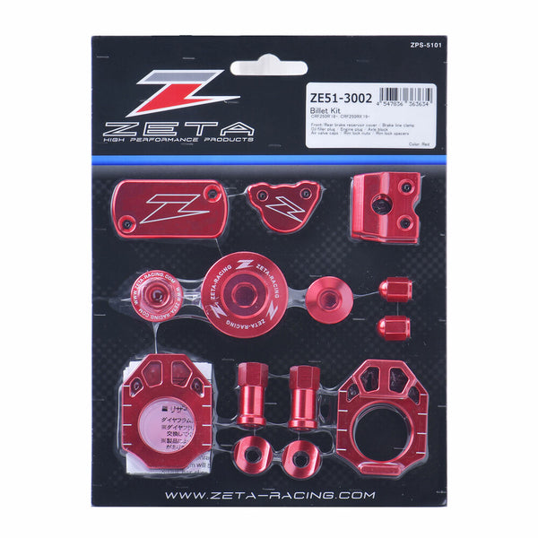 ZETA 五金件 BILLET KIT HON 红