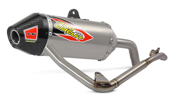 PRO CIRCUIT 排气管 T-6 STAINLESS EXHAUST SYSTEM W/CARBON CAP HON