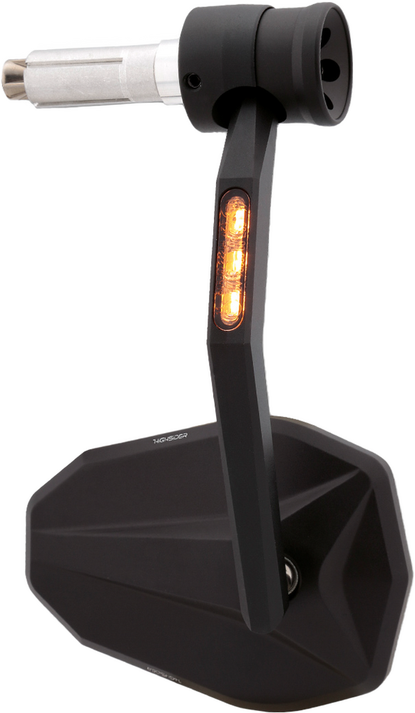 HIGHSIDER 后视镜 Victory Rim Bar End Mirror w/Turn Signals