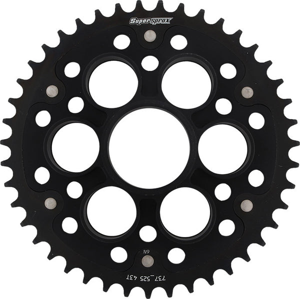 SUPERSPROX 链轮 REAR STEALTH SPROCKET ALU/STL 43T-525 黑 DUC