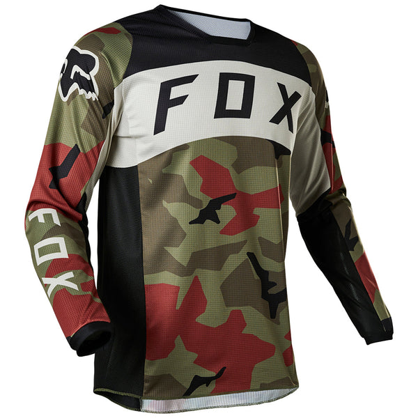 FOX 骑行衣 180 骑行服 Bnkr Jersey [绿 迷彩]