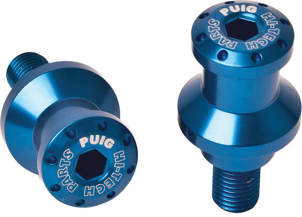 PUIG 车身 SWINGARM SPOOLS HI-TECH 6MM 蓝 2/PK